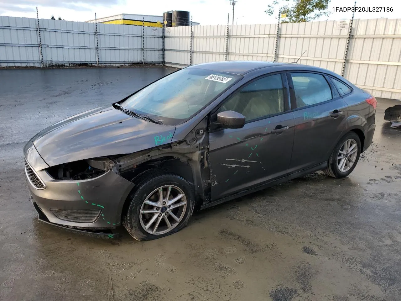 2018 Ford Focus Se VIN: 1FADP3F20JL327186 Lot: 77207874