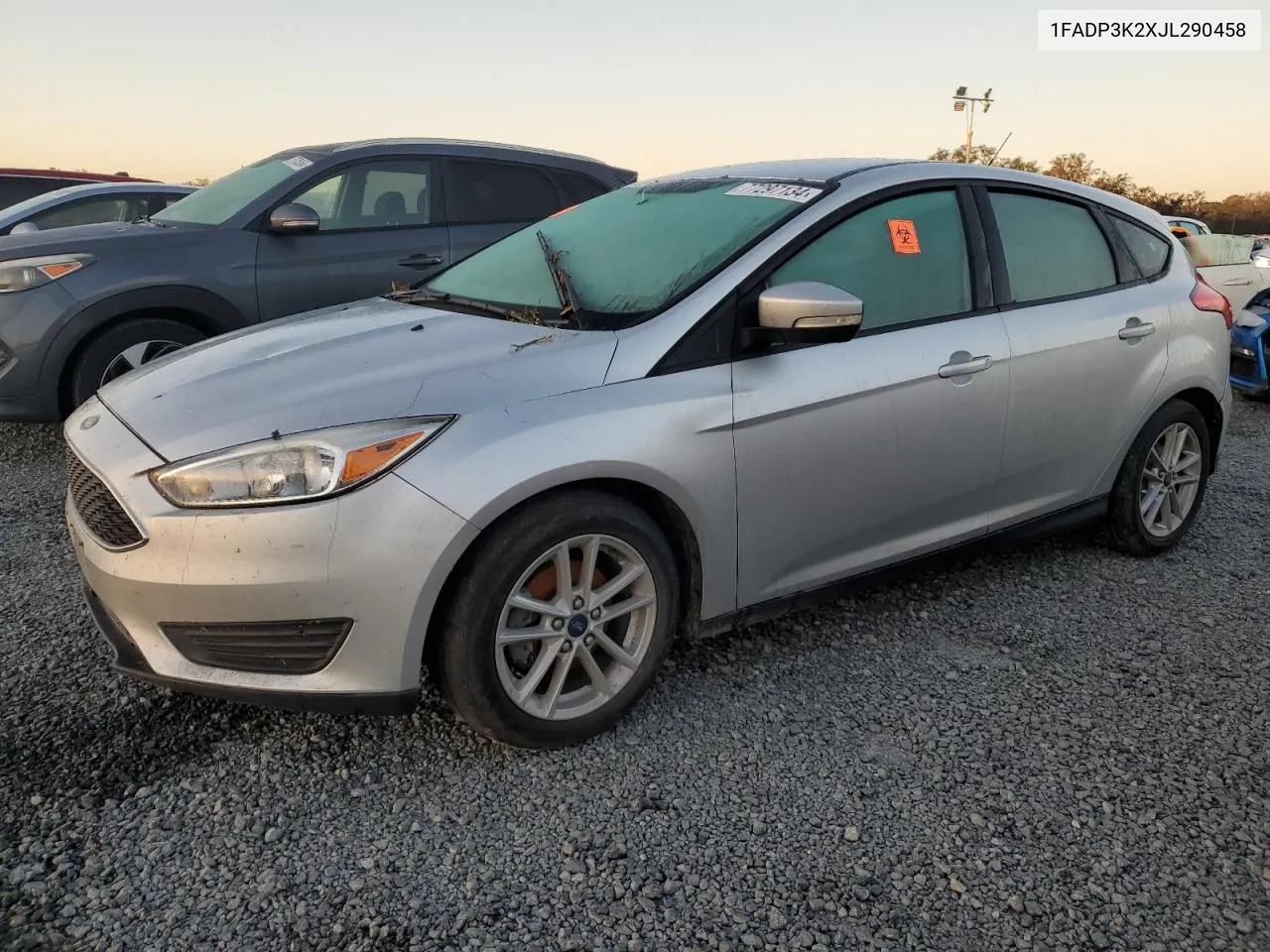 2018 Ford Focus Se VIN: 1FADP3K2XJL290458 Lot: 77297134