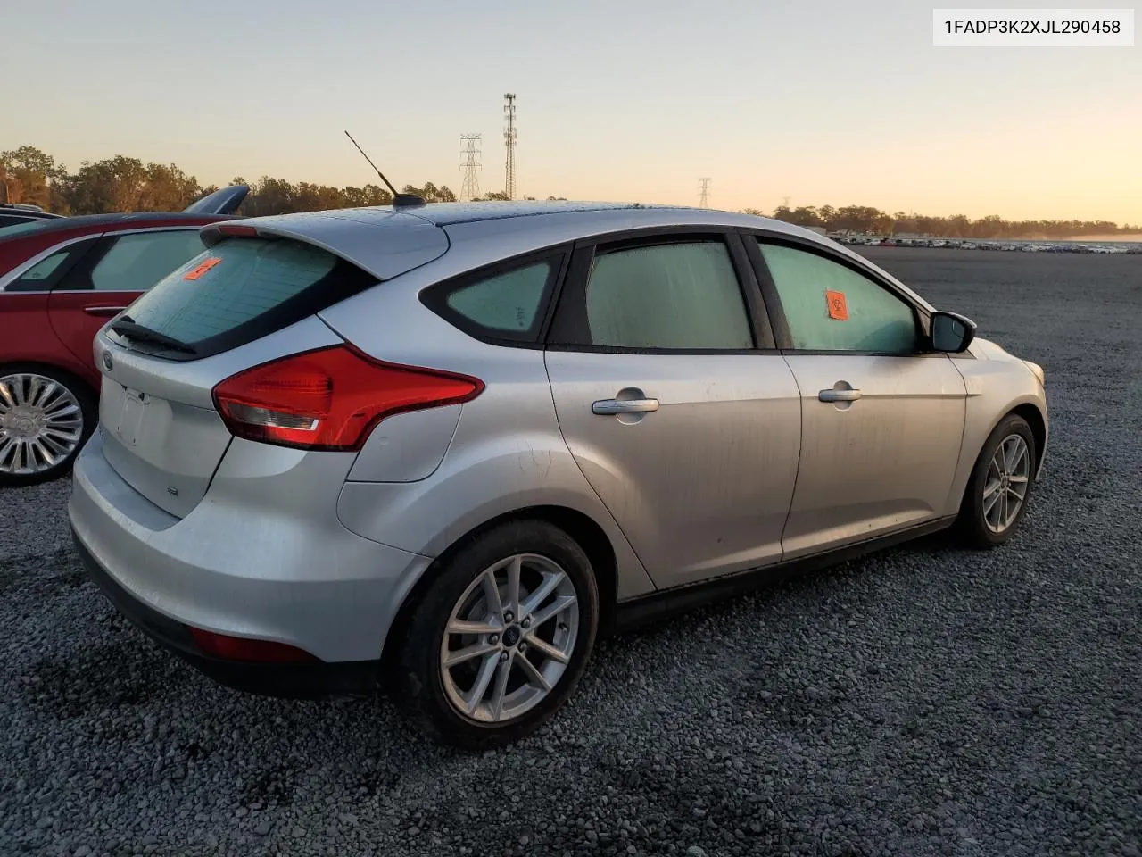 2018 Ford Focus Se VIN: 1FADP3K2XJL290458 Lot: 77297134