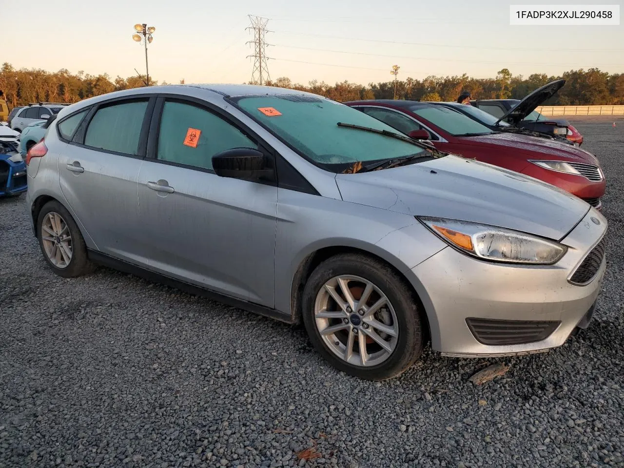 2018 Ford Focus Se VIN: 1FADP3K2XJL290458 Lot: 77297134