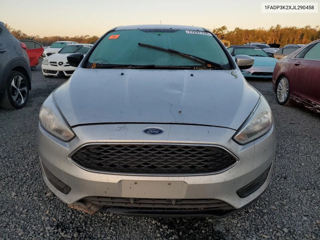 2018 Ford Focus Se VIN: 1FADP3K2XJL290458 Lot: 77297134