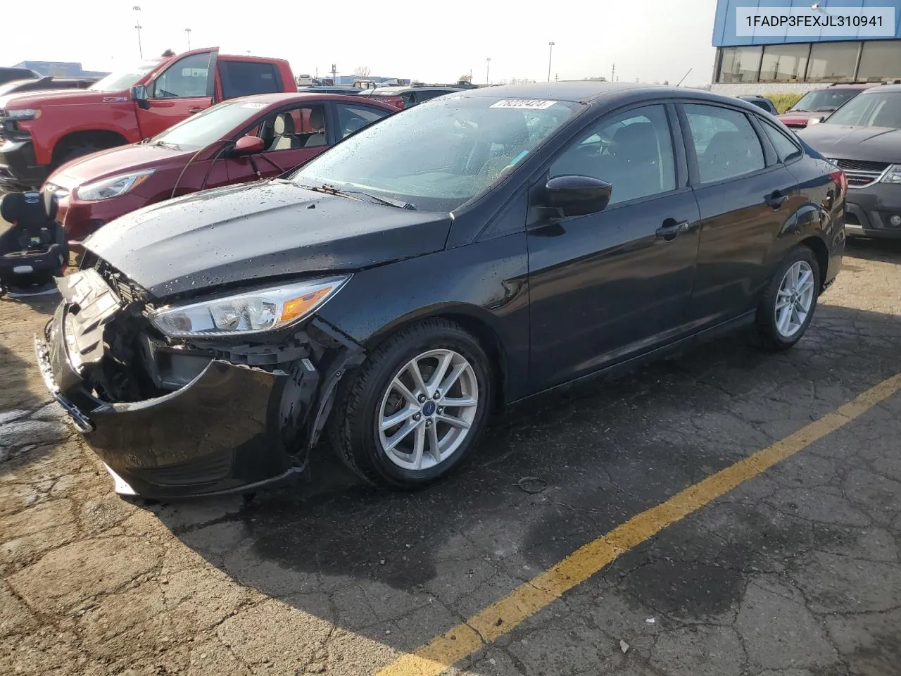 2018 Ford Focus Se VIN: 1FADP3FEXJL310941 Lot: 78222424