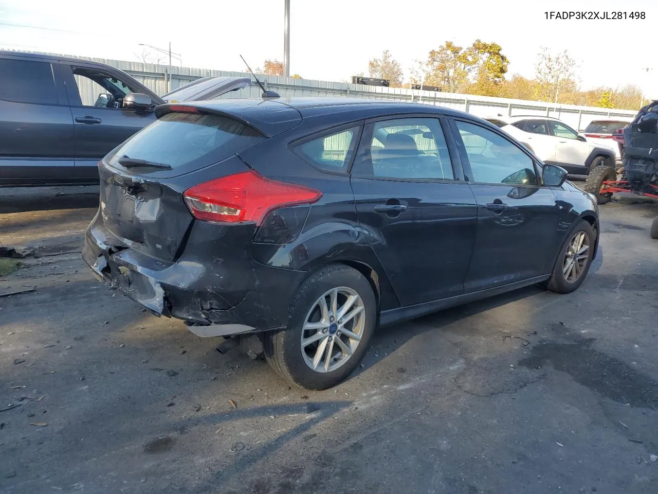 2018 Ford Focus Se VIN: 1FADP3K2XJL281498 Lot: 78418054