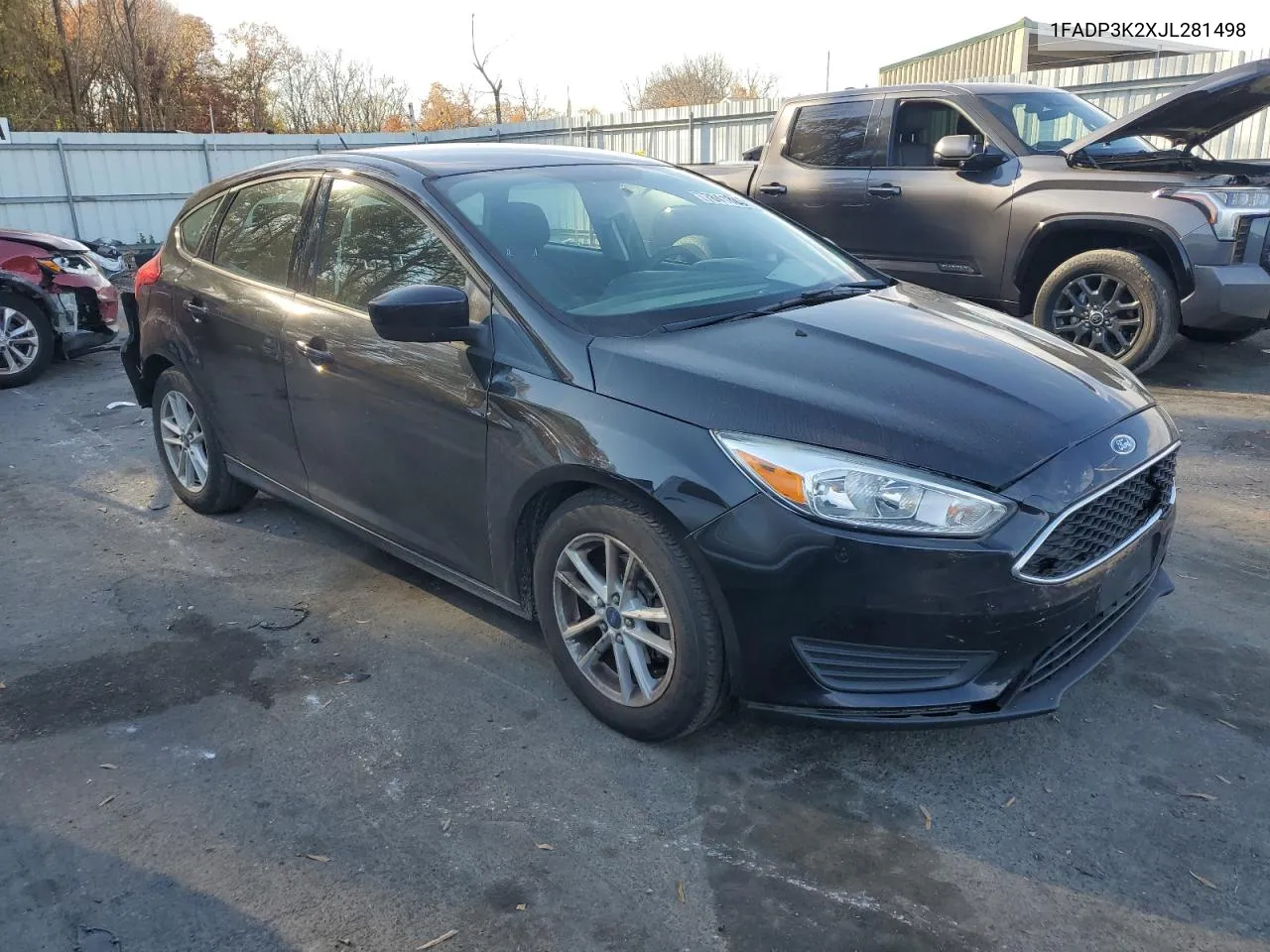 2018 Ford Focus Se VIN: 1FADP3K2XJL281498 Lot: 78418054