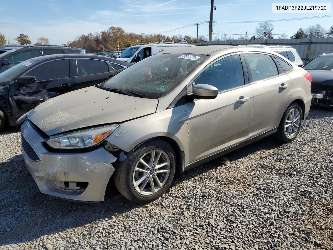 2018 Ford Focus Se VIN: 1FADP3F22JL219720 Lot: 78642774