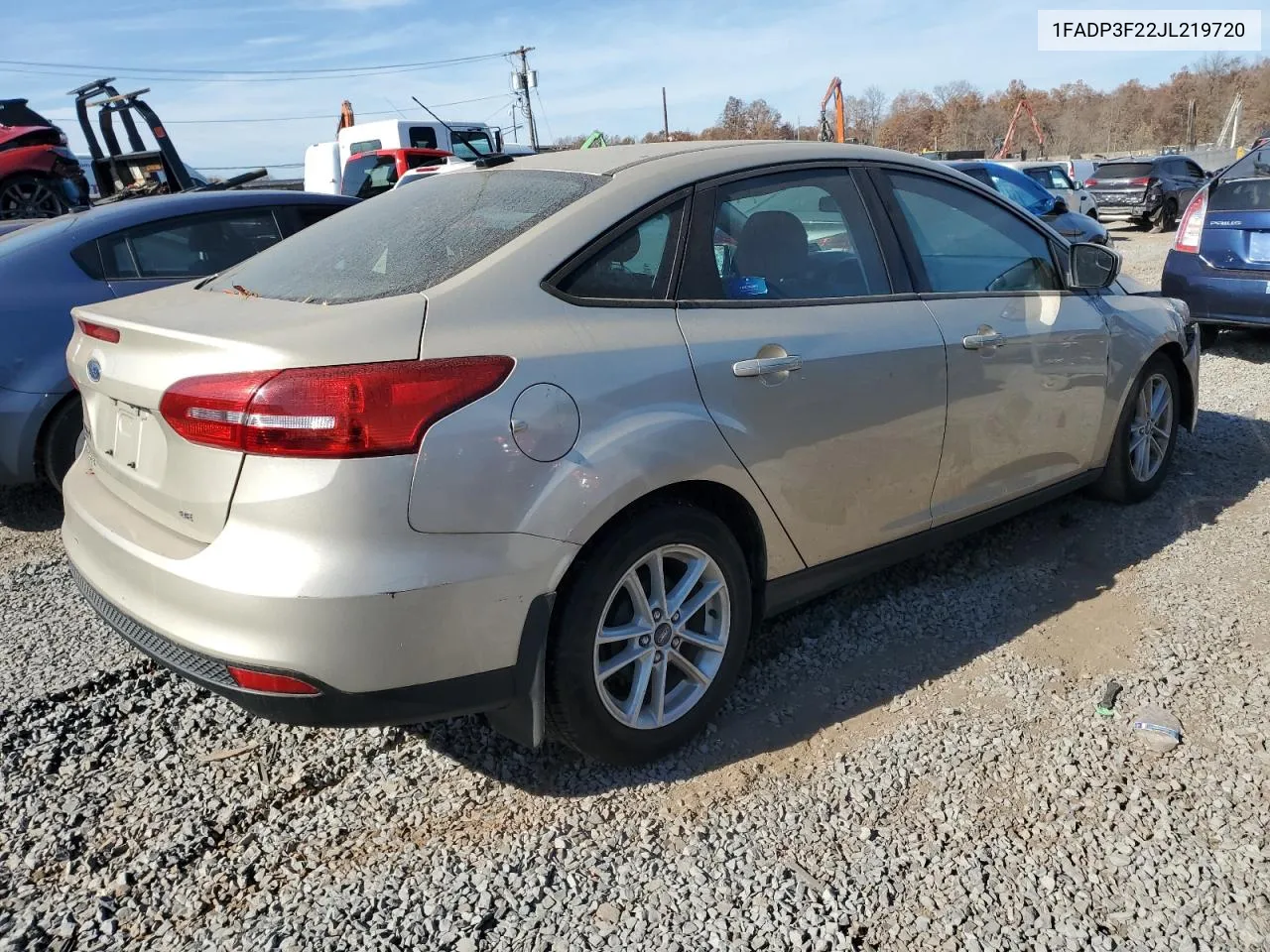 2018 Ford Focus Se VIN: 1FADP3F22JL219720 Lot: 78642774