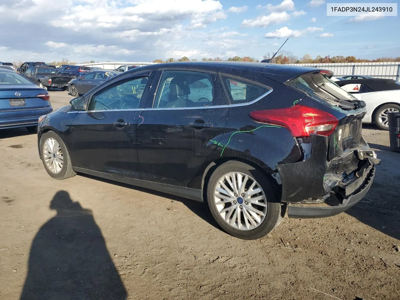 2018 Ford Focus Titanium VIN: 1FADP3N24JL243910 Lot: 79056714