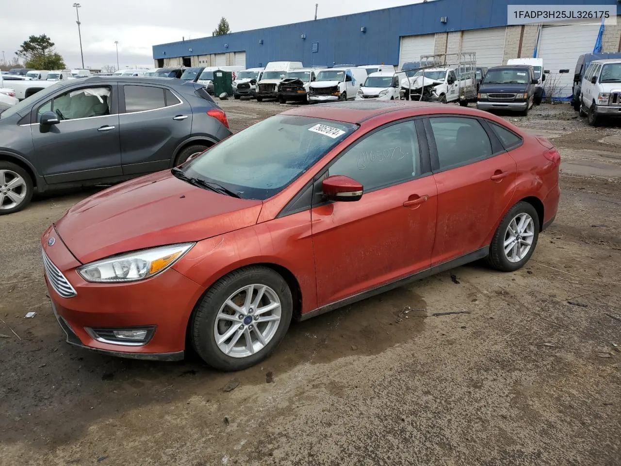 2018 Ford Focus Sel VIN: 1FADP3H25JL326175 Lot: 79057874