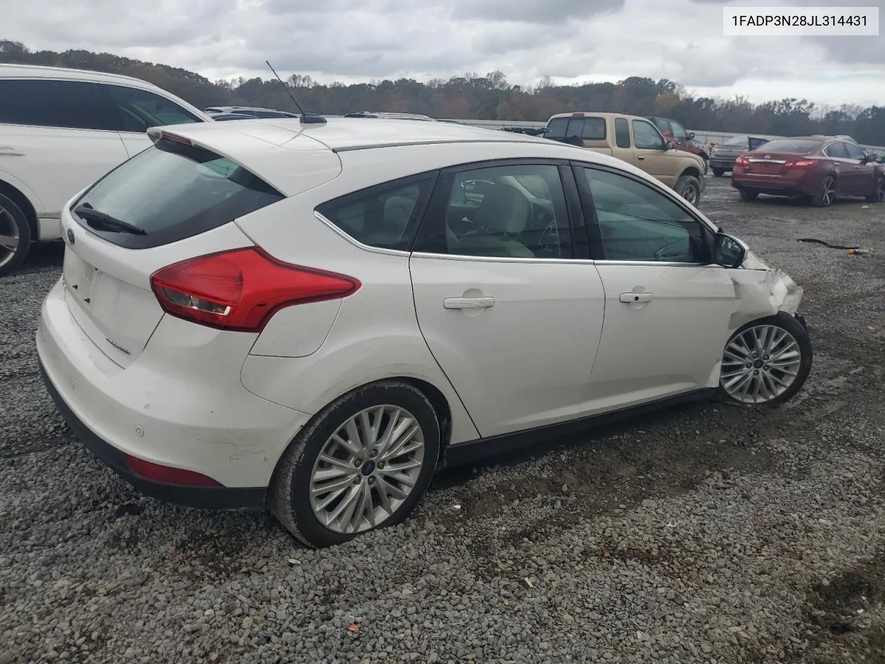 2018 Ford Focus Titanium VIN: 1FADP3N28JL314431 Lot: 79576344