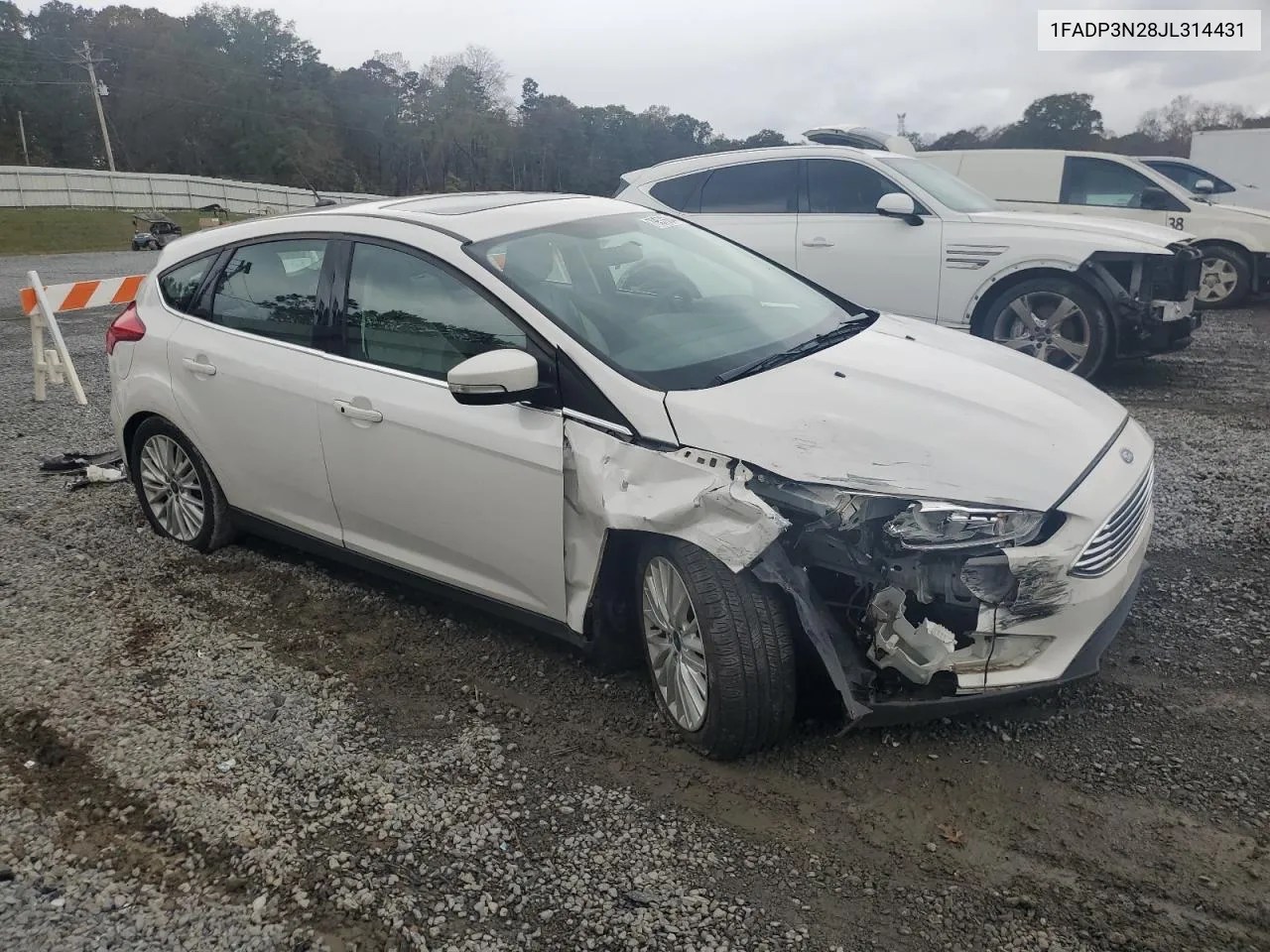 2018 Ford Focus Titanium VIN: 1FADP3N28JL314431 Lot: 79576344