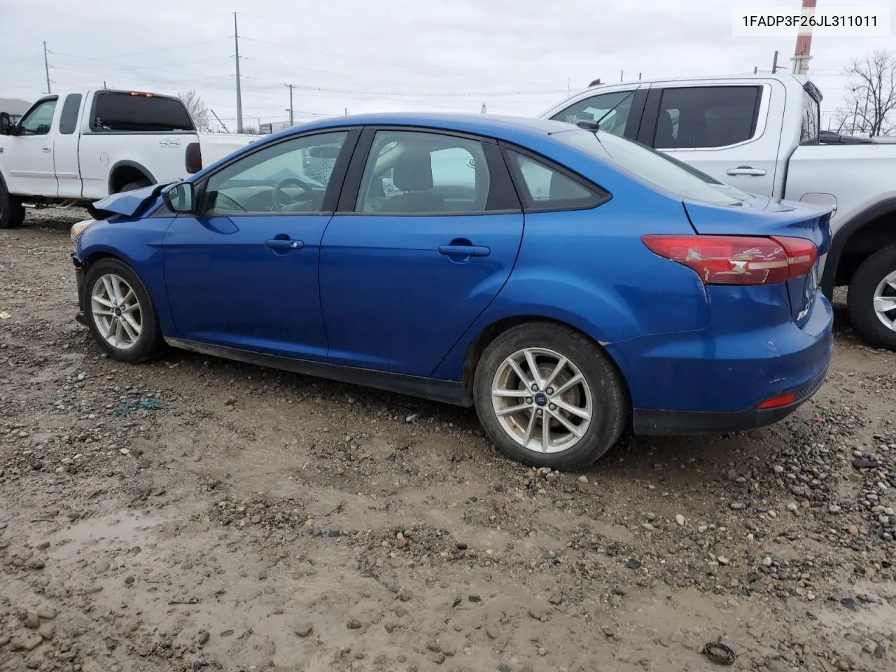 2018 Ford Focus Se VIN: 1FADP3F26JL311011 Lot: 79822234