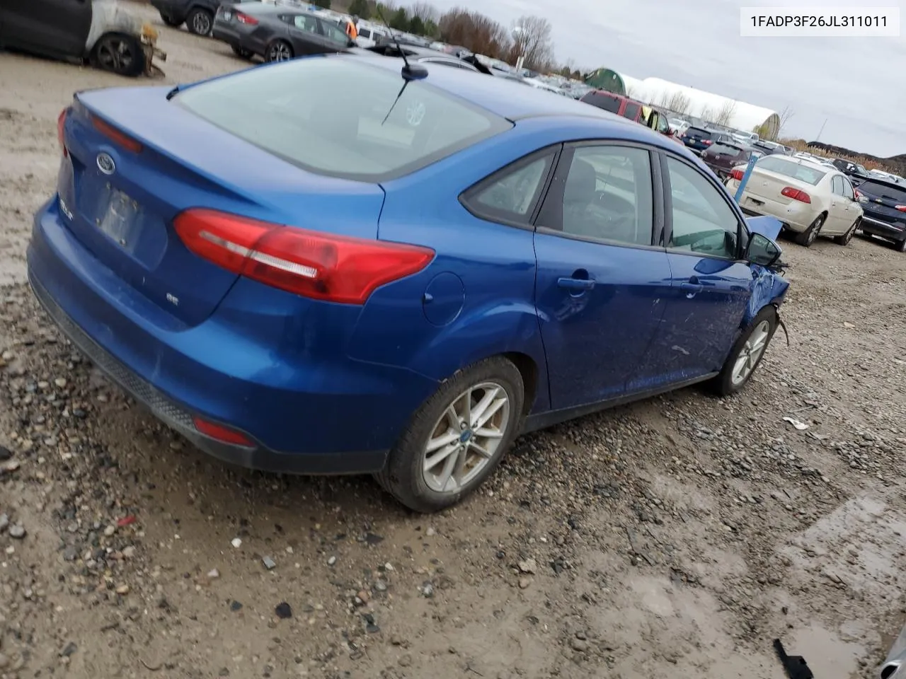 2018 Ford Focus Se VIN: 1FADP3F26JL311011 Lot: 79822234