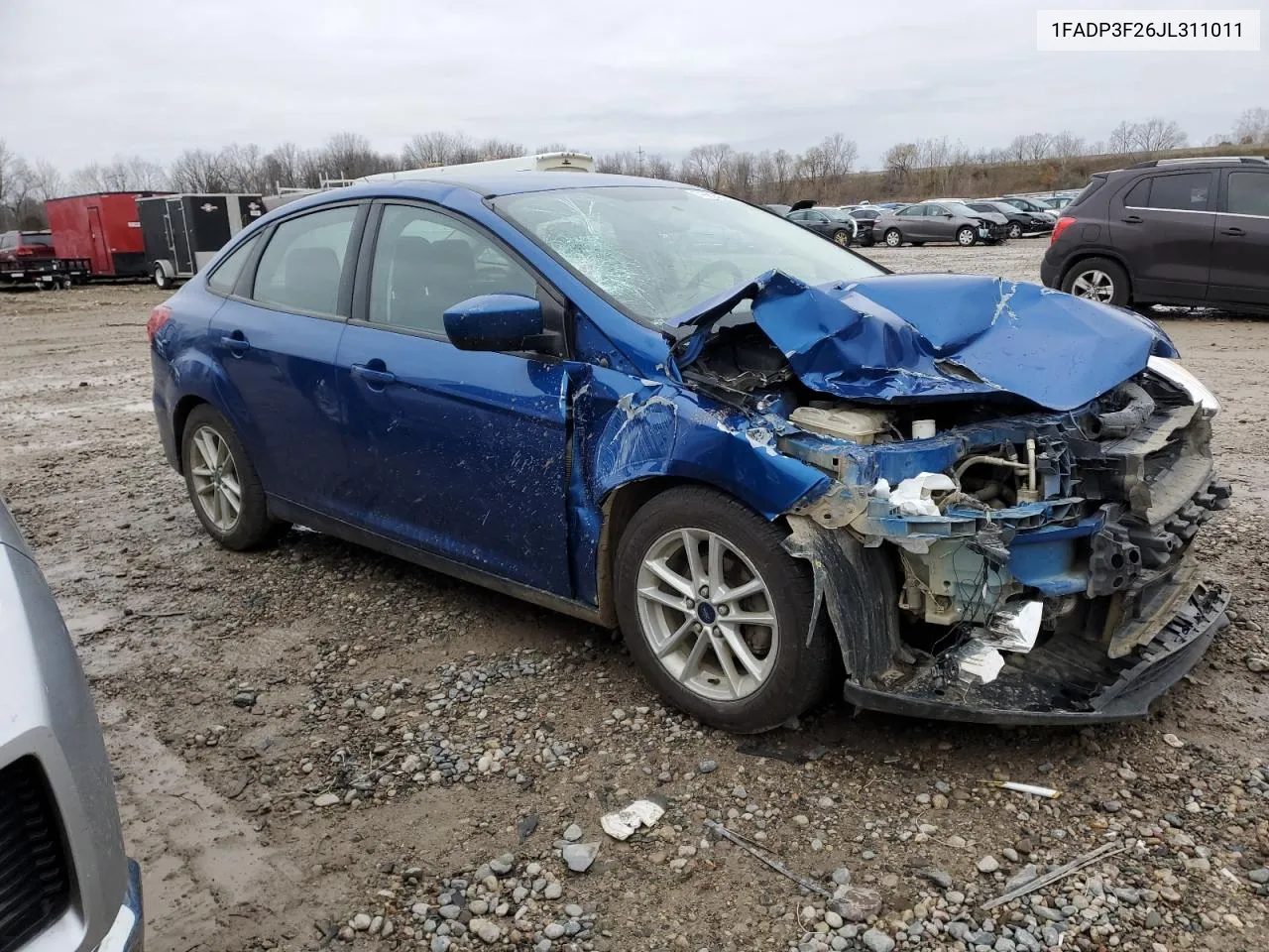 2018 Ford Focus Se VIN: 1FADP3F26JL311011 Lot: 79822234