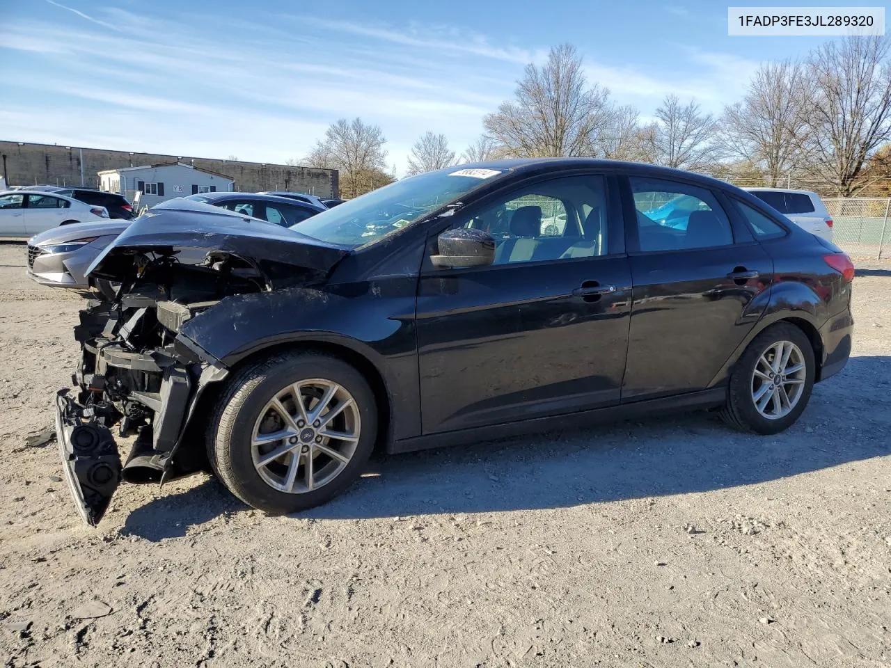 2018 Ford Focus Se VIN: 1FADP3FE3JL289320 Lot: 79992314