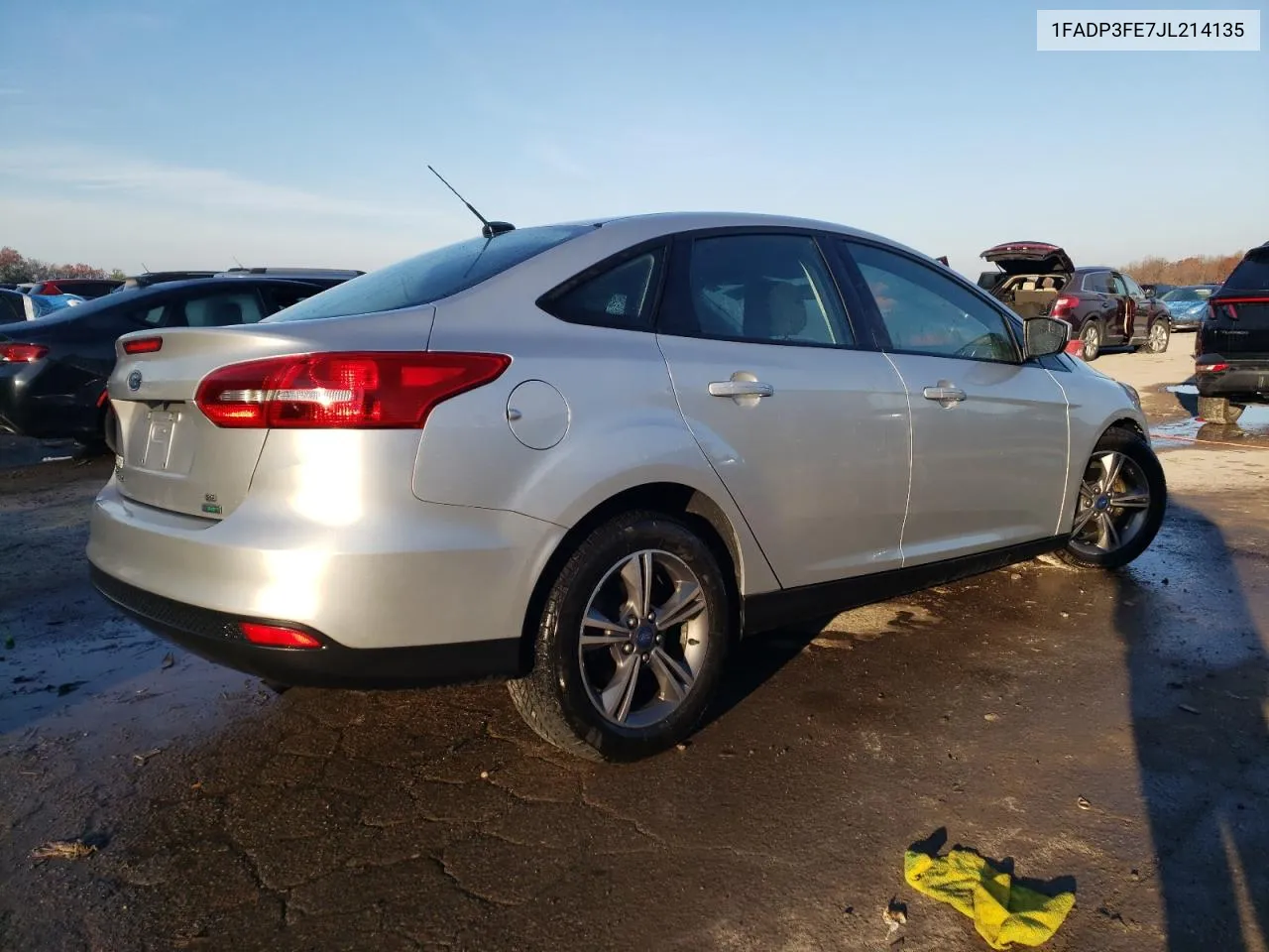 2018 Ford Focus Se VIN: 1FADP3FE7JL214135 Lot: 80554694