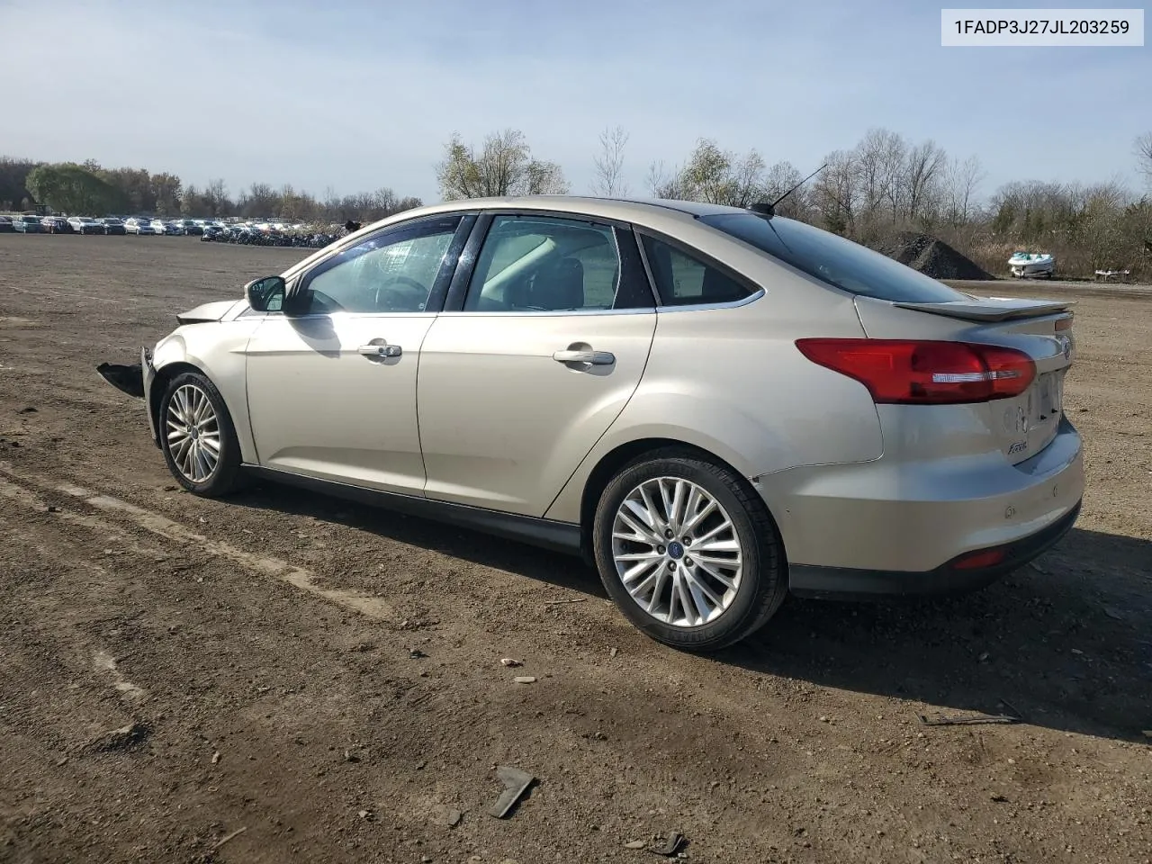 2018 Ford Focus Titanium VIN: 1FADP3J27JL203259 Lot: 80785744