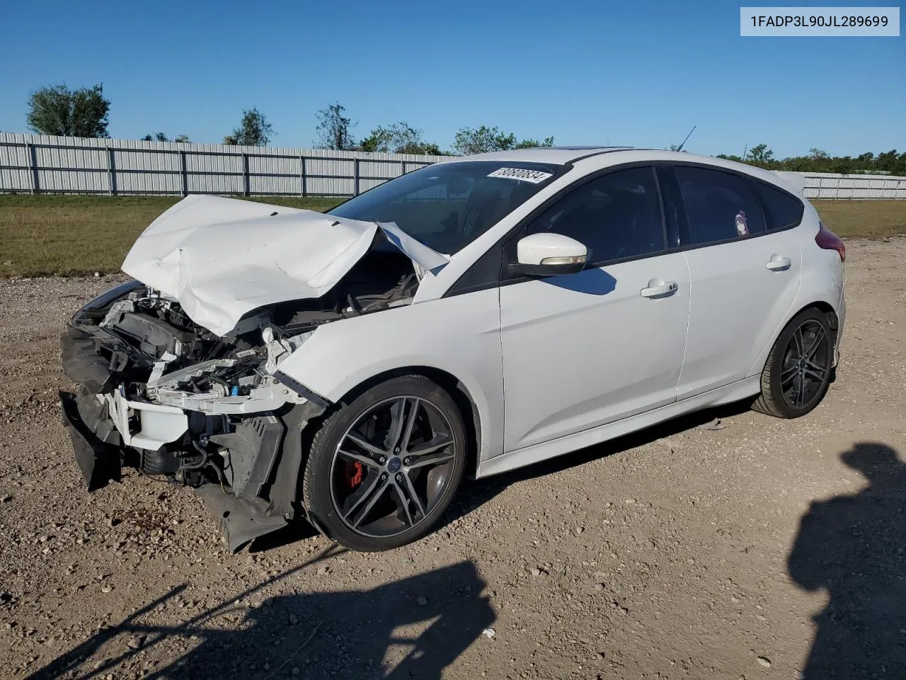 2018 Ford Focus St VIN: 1FADP3L90JL289699 Lot: 80800834