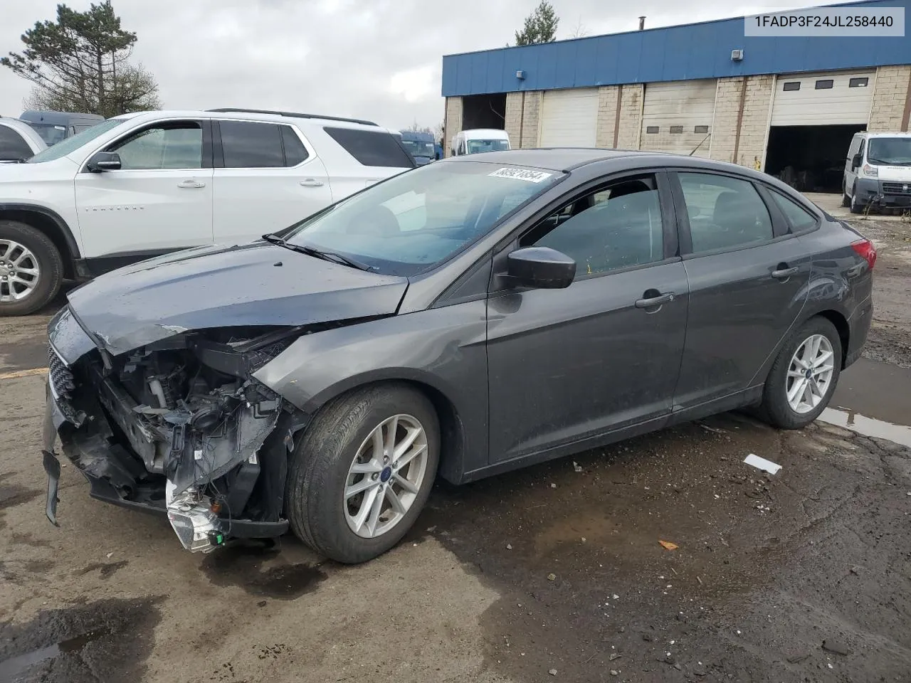 2018 Ford Focus Se VIN: 1FADP3F24JL258440 Lot: 80921854