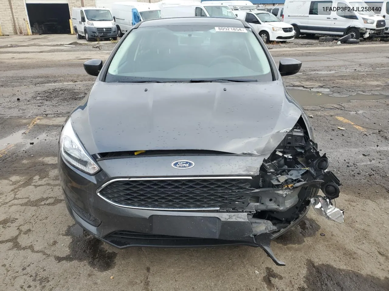 2018 Ford Focus Se VIN: 1FADP3F24JL258440 Lot: 80921854