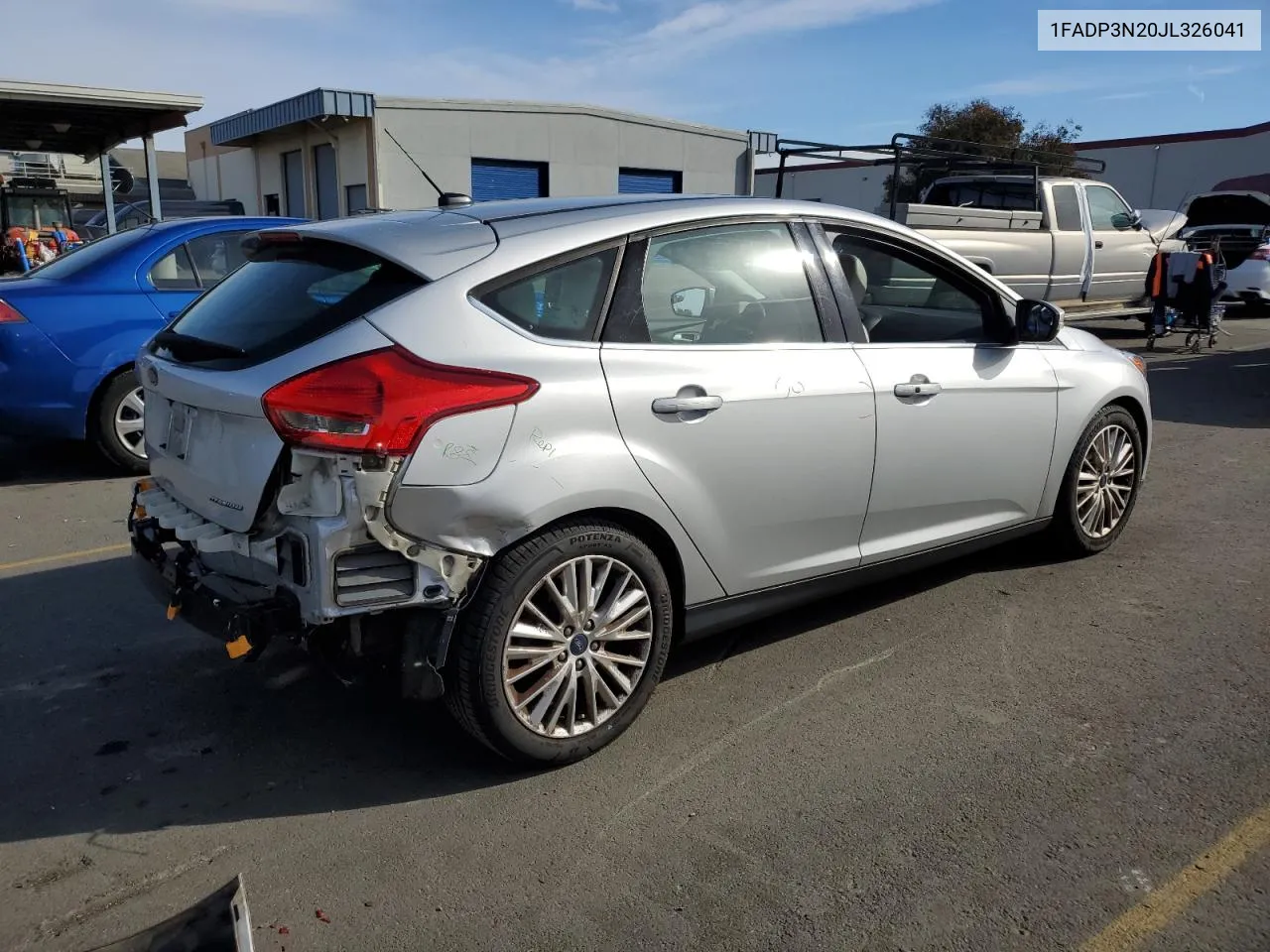 2018 Ford Focus Titanium VIN: 1FADP3N20JL326041 Lot: 81142874