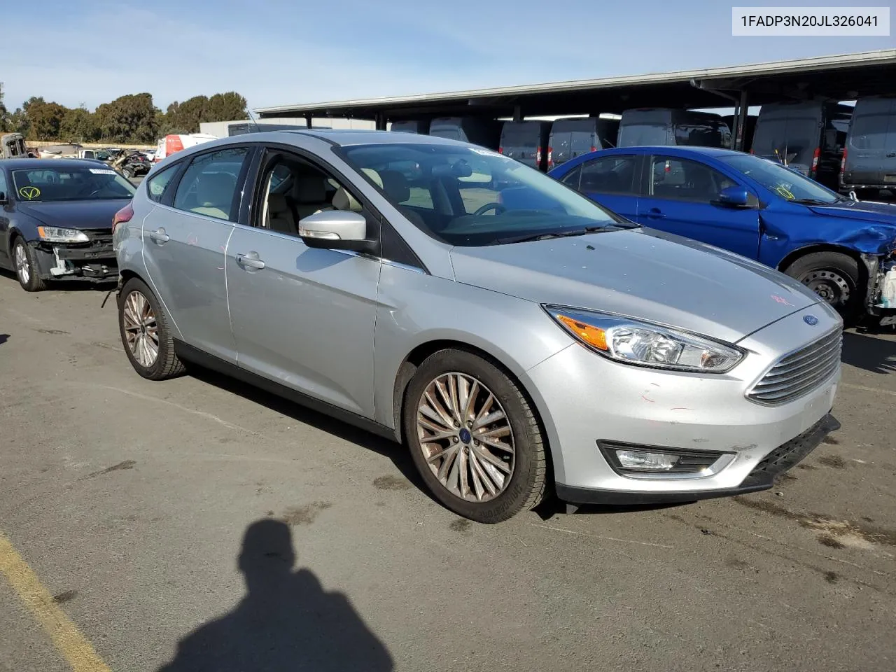 2018 Ford Focus Titanium VIN: 1FADP3N20JL326041 Lot: 81142874