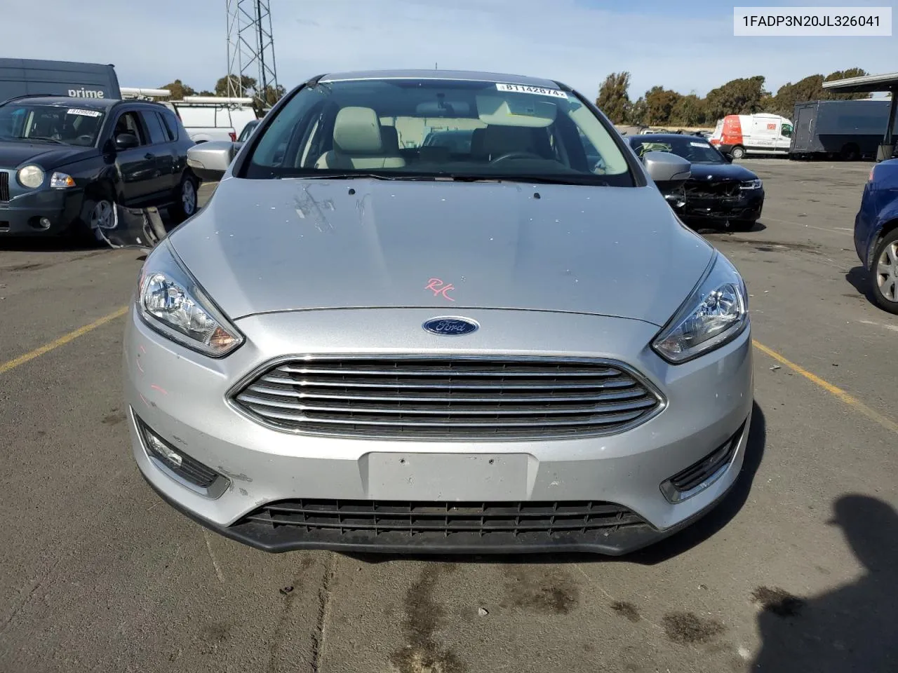 2018 Ford Focus Titanium VIN: 1FADP3N20JL326041 Lot: 81142874