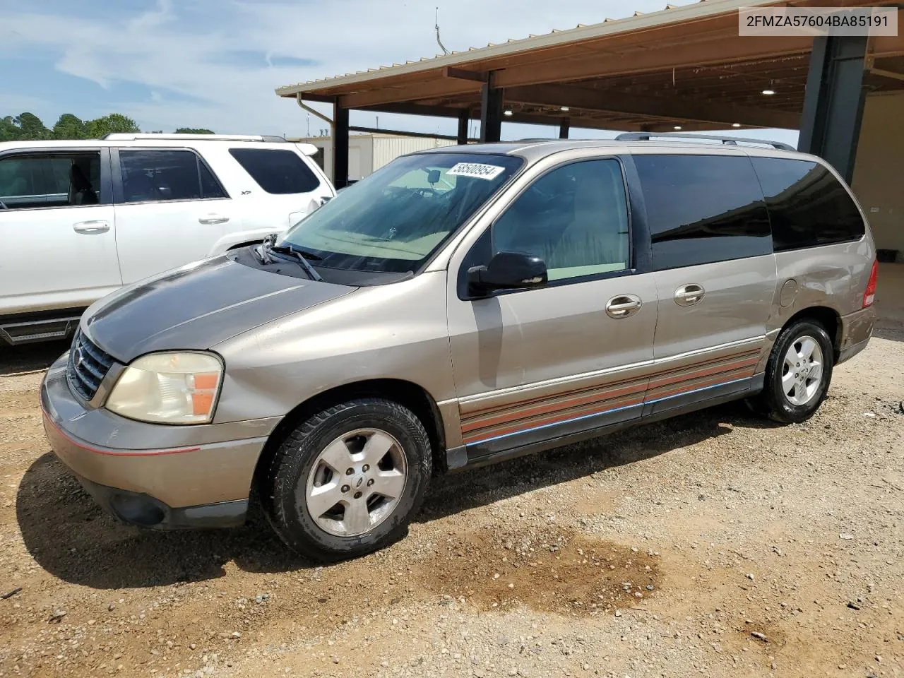 2004 Ford Freestar Ses VIN: 2FMZA57604BA85191 Lot: 58500954