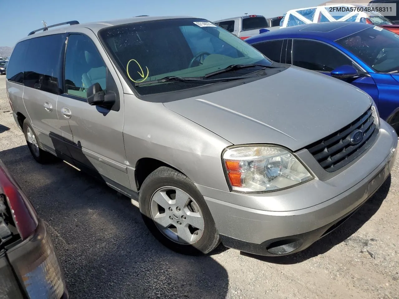 2004 Ford Freestar Ses VIN: 2FMDA57604BA58311 Lot: 67148374