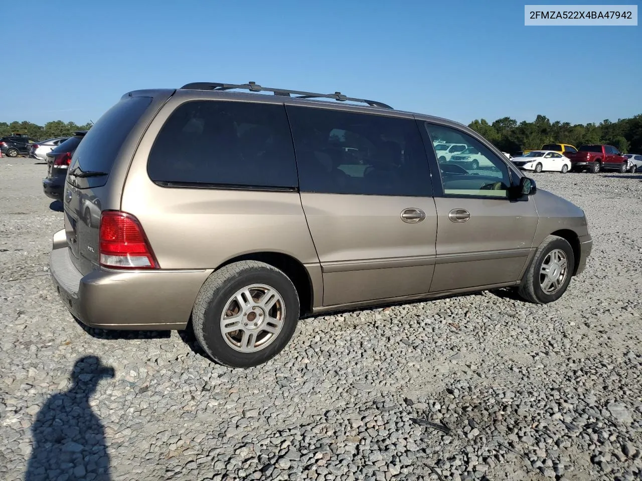 2004 Ford Freestar Sel VIN: 2FMZA522X4BA47942 Lot: 72052114