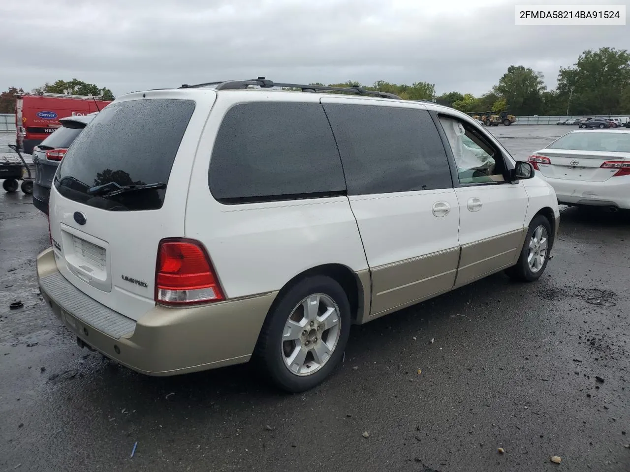 2004 Ford Freestar Limited VIN: 2FMDA58214BA91524 Lot: 72140544