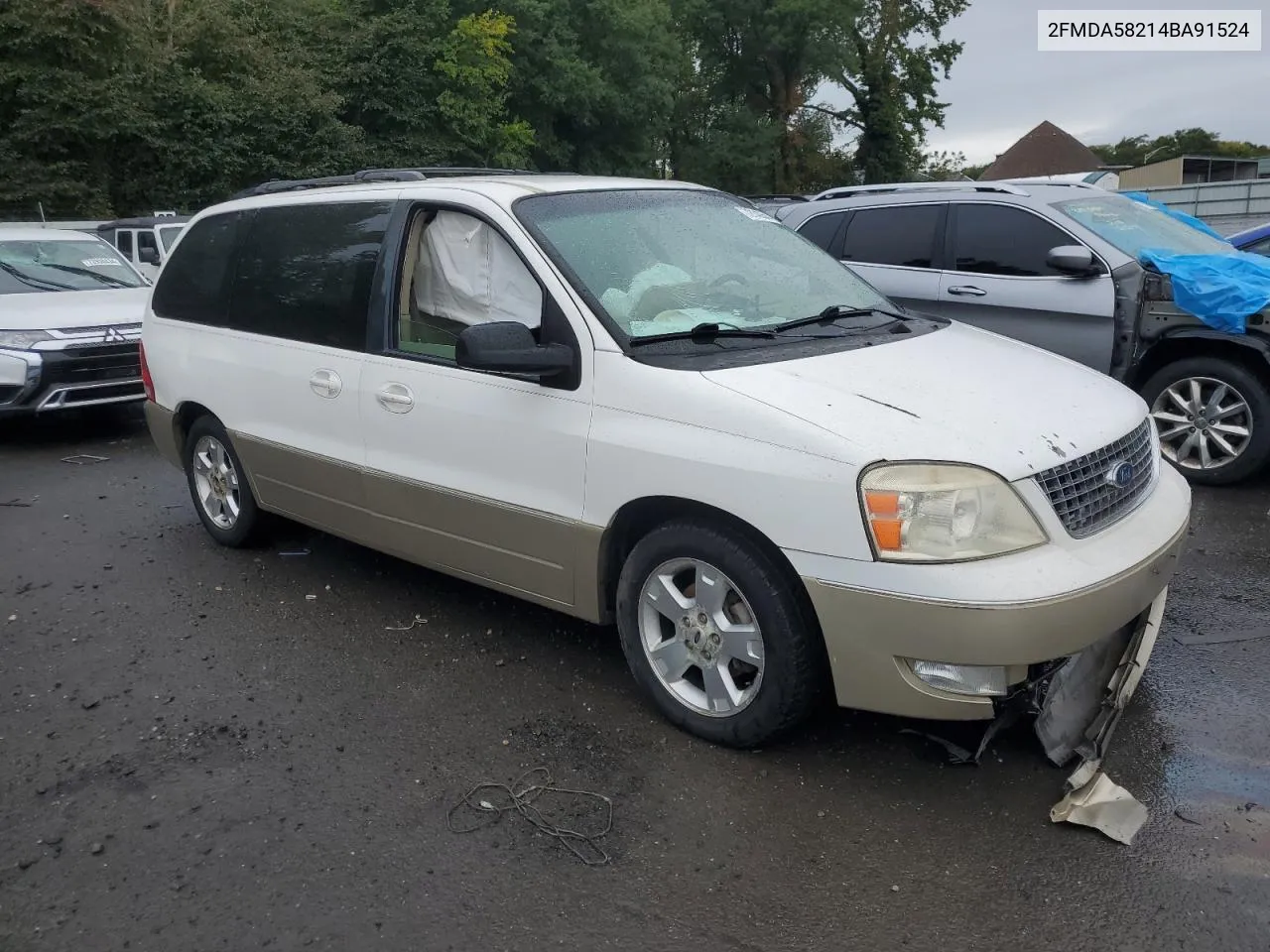 2004 Ford Freestar Limited VIN: 2FMDA58214BA91524 Lot: 72140544