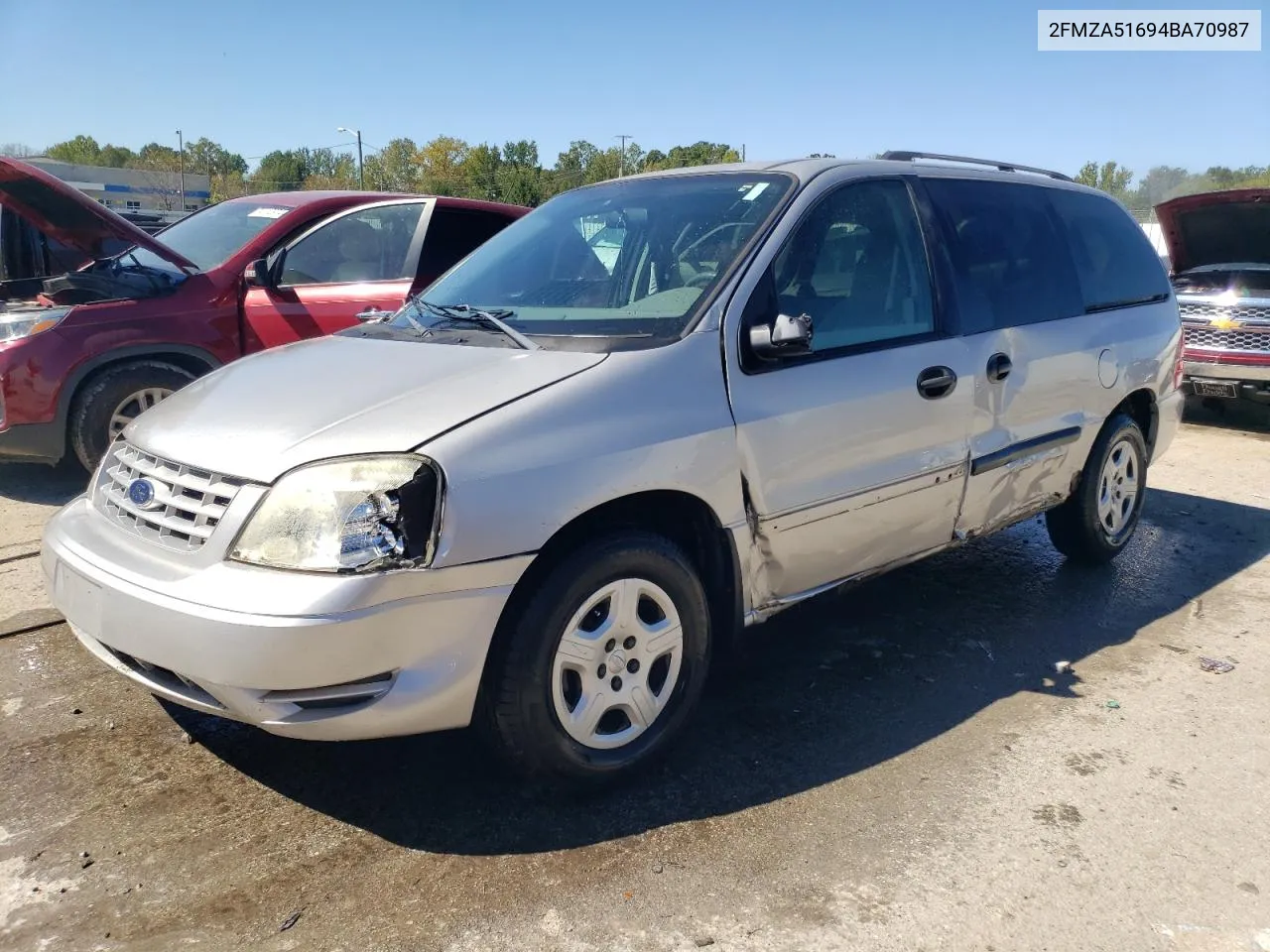 2004 Ford Freestar Se VIN: 2FMZA51694BA70987 Lot: 74059654