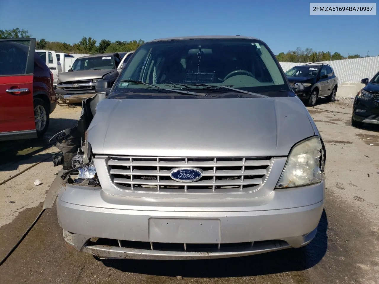 2004 Ford Freestar Se VIN: 2FMZA51694BA70987 Lot: 74059654