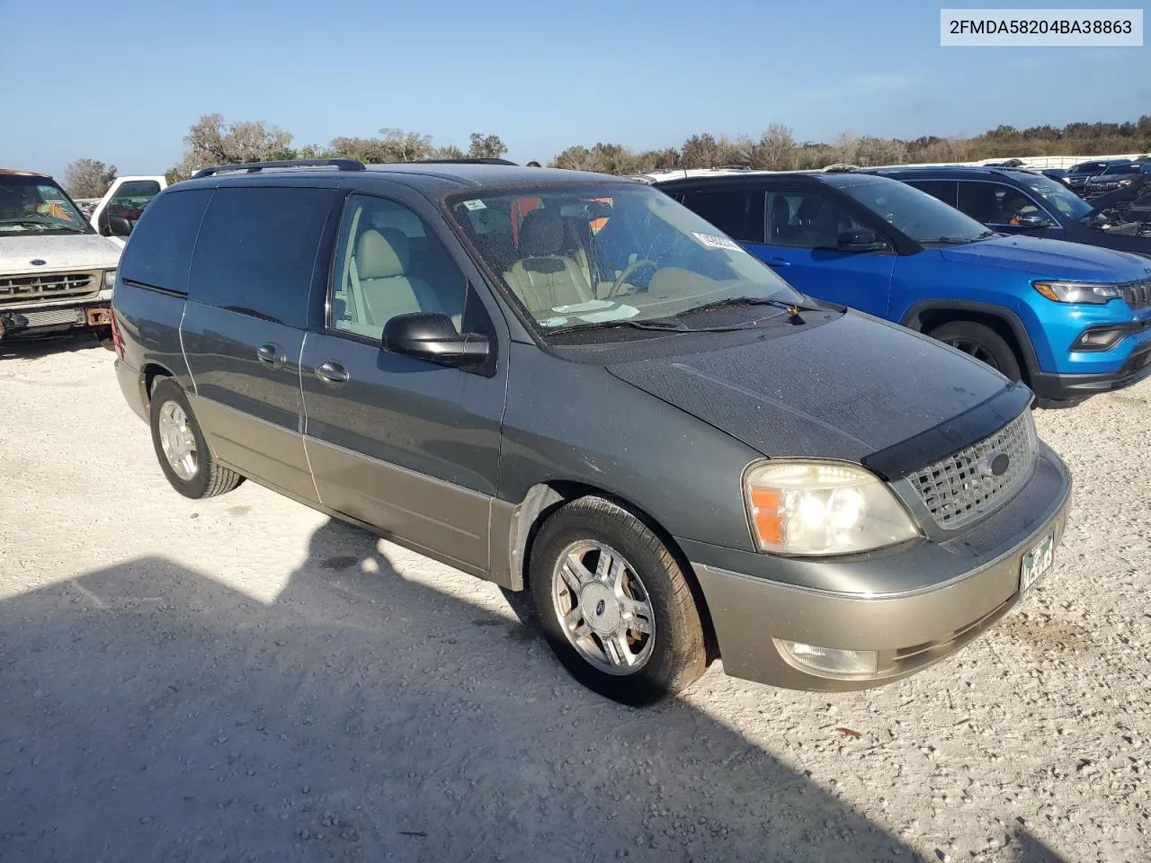 2004 Ford Freestar Limited VIN: 2FMDA58204BA38863 Lot: 74262274