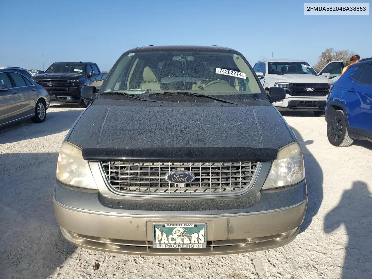 2004 Ford Freestar Limited VIN: 2FMDA58204BA38863 Lot: 74262274