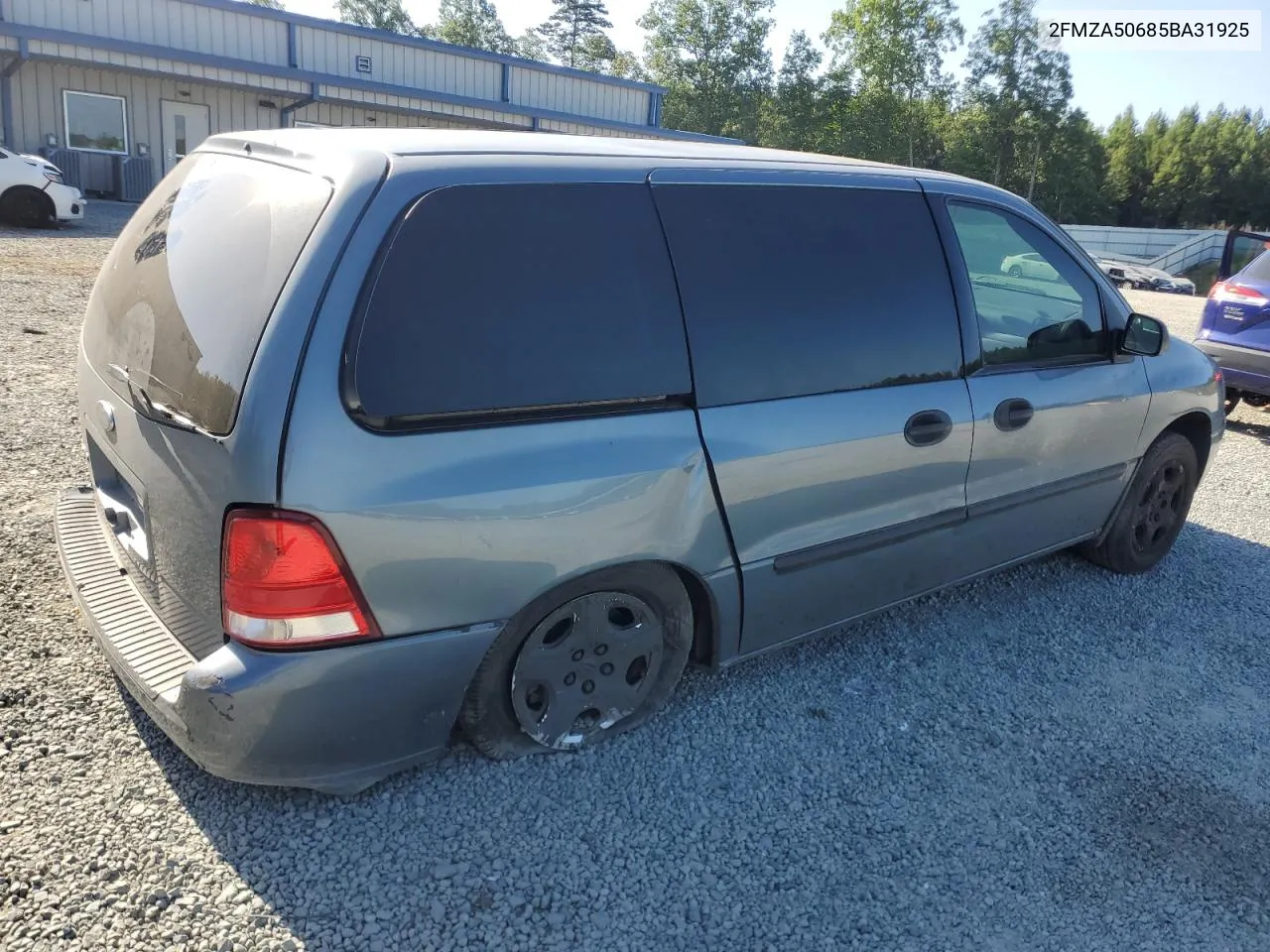 2005 Ford Freestar S VIN: 2FMZA50685BA31925 Lot: 59353674