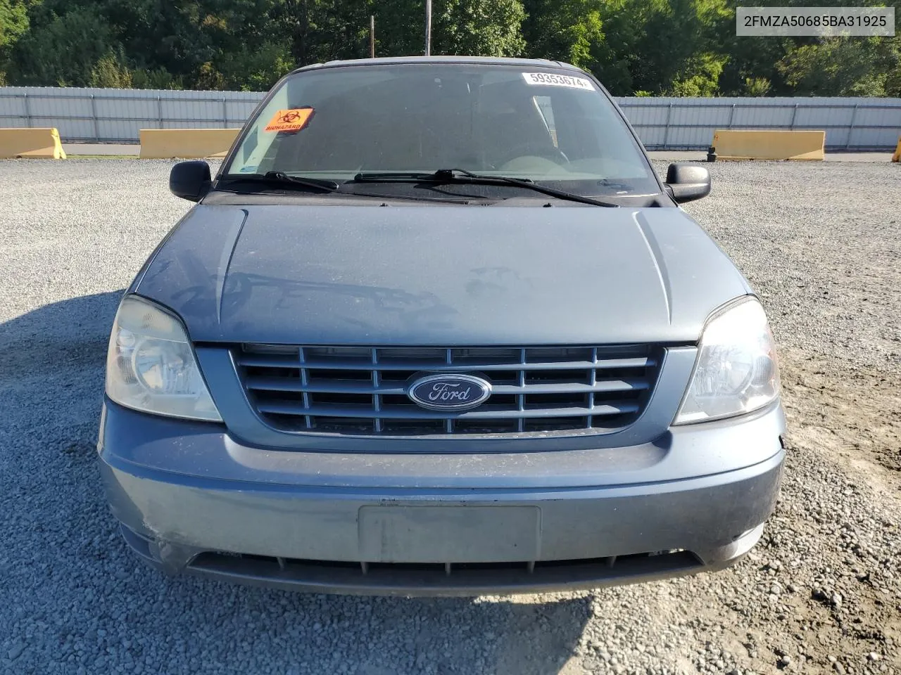 2005 Ford Freestar S VIN: 2FMZA50685BA31925 Lot: 59353674