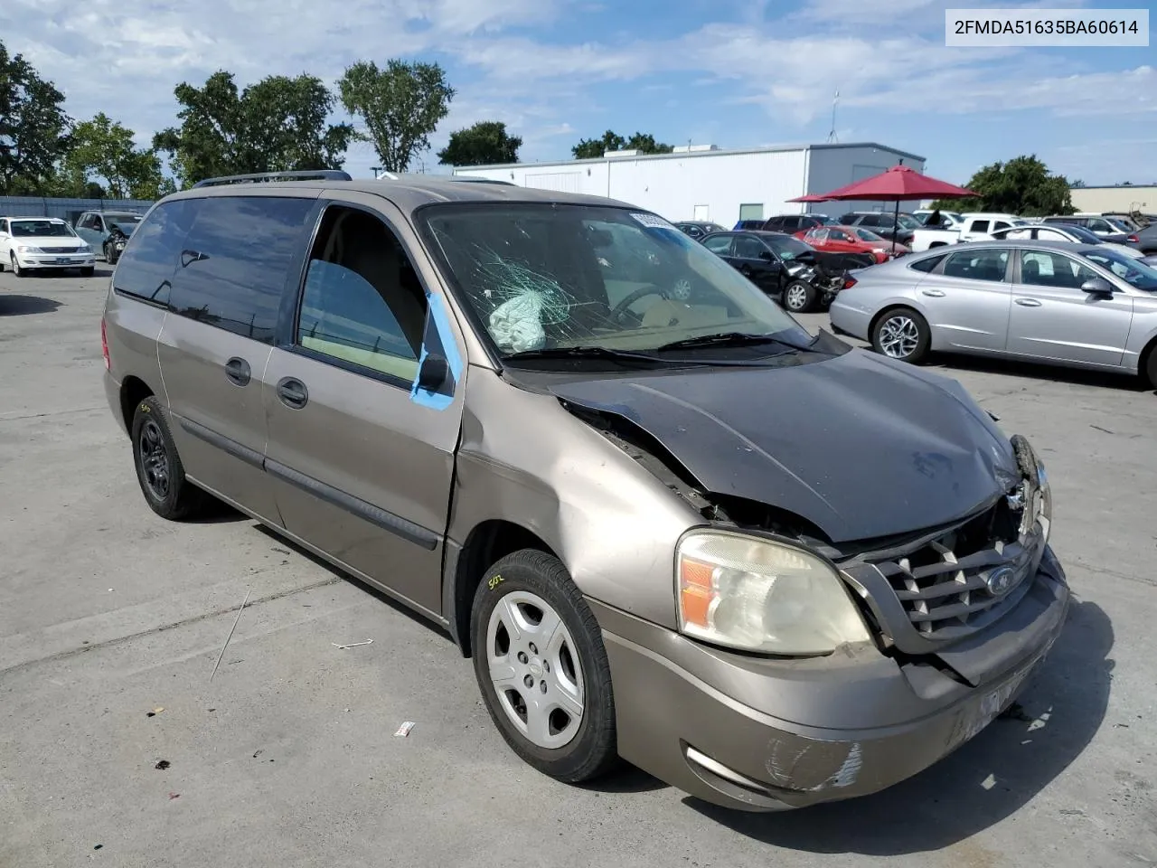 2005 Ford Freestar Se VIN: 2FMDA51635BA60614 Lot: 60058044