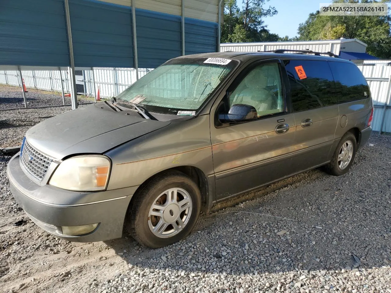 2005 Ford Freestar Sel VIN: 2FMZA52215BA26141 Lot: 68086694