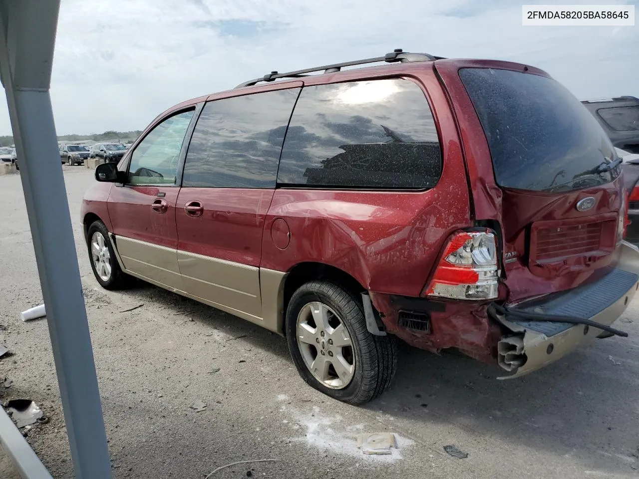 2005 Ford Freestar Limited VIN: 2FMDA58205BA58645 Lot: 68723524