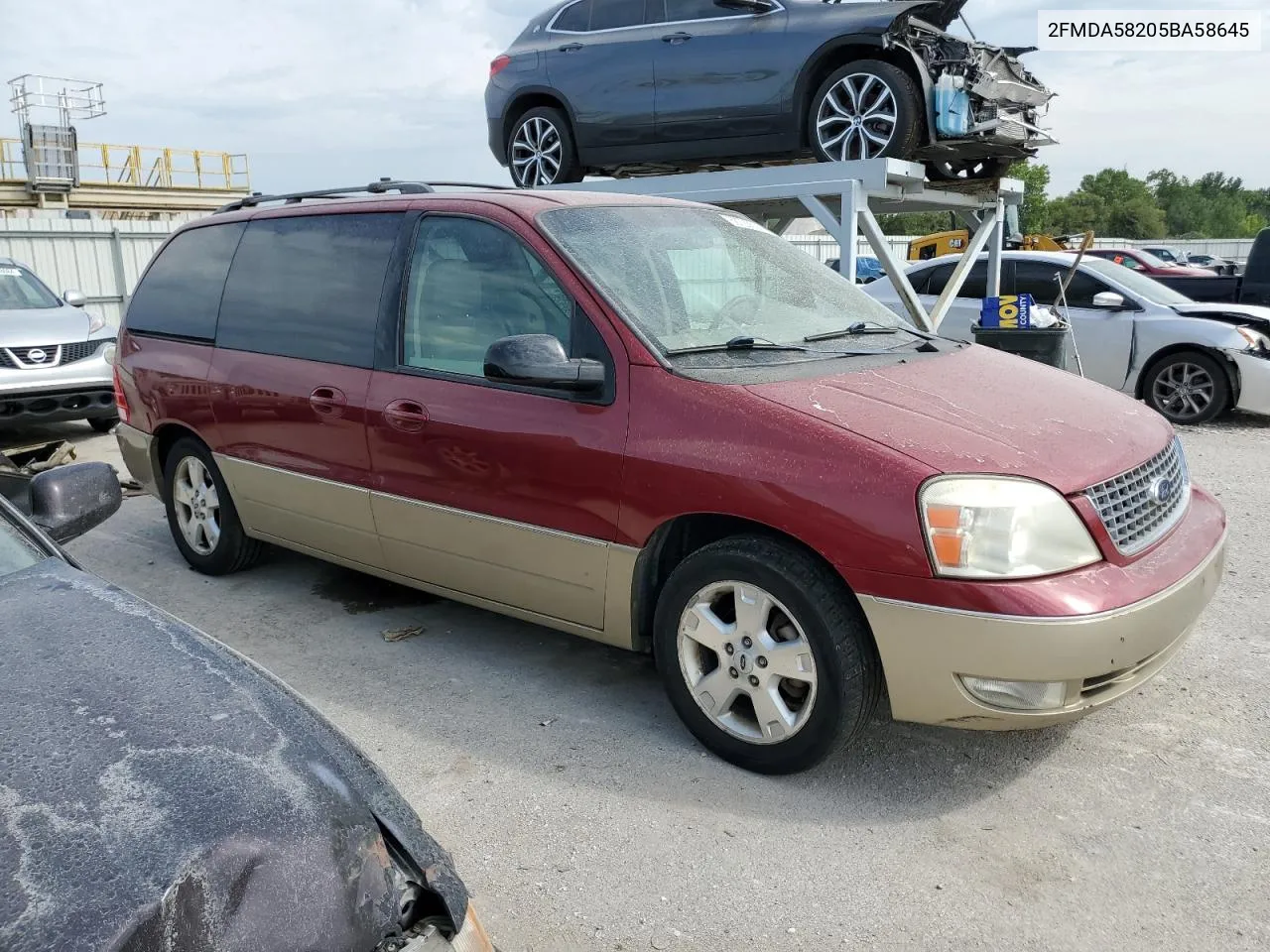 2005 Ford Freestar Limited VIN: 2FMDA58205BA58645 Lot: 68723524