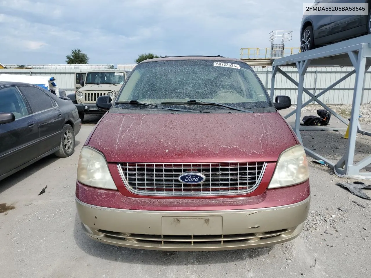 2005 Ford Freestar Limited VIN: 2FMDA58205BA58645 Lot: 68723524