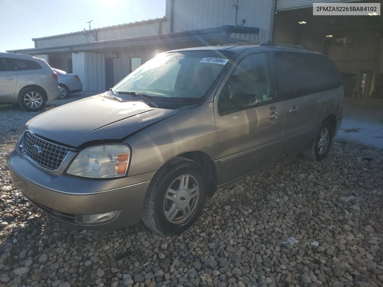 2005 Ford Freestar Sel VIN: 2FMZA52265BA84102 Lot: 74072694