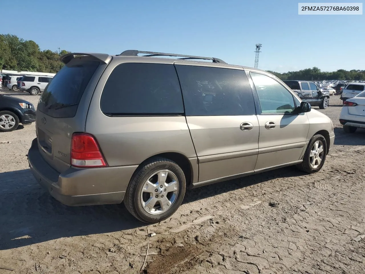 2006 Ford Freestar Sport VIN: 2FMZA57276BA60398 Lot: 71683684