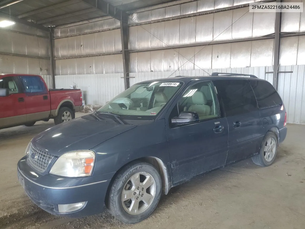 2006 Ford Freestar Sel VIN: 2FMZA52216BA24486 Lot: 74498674