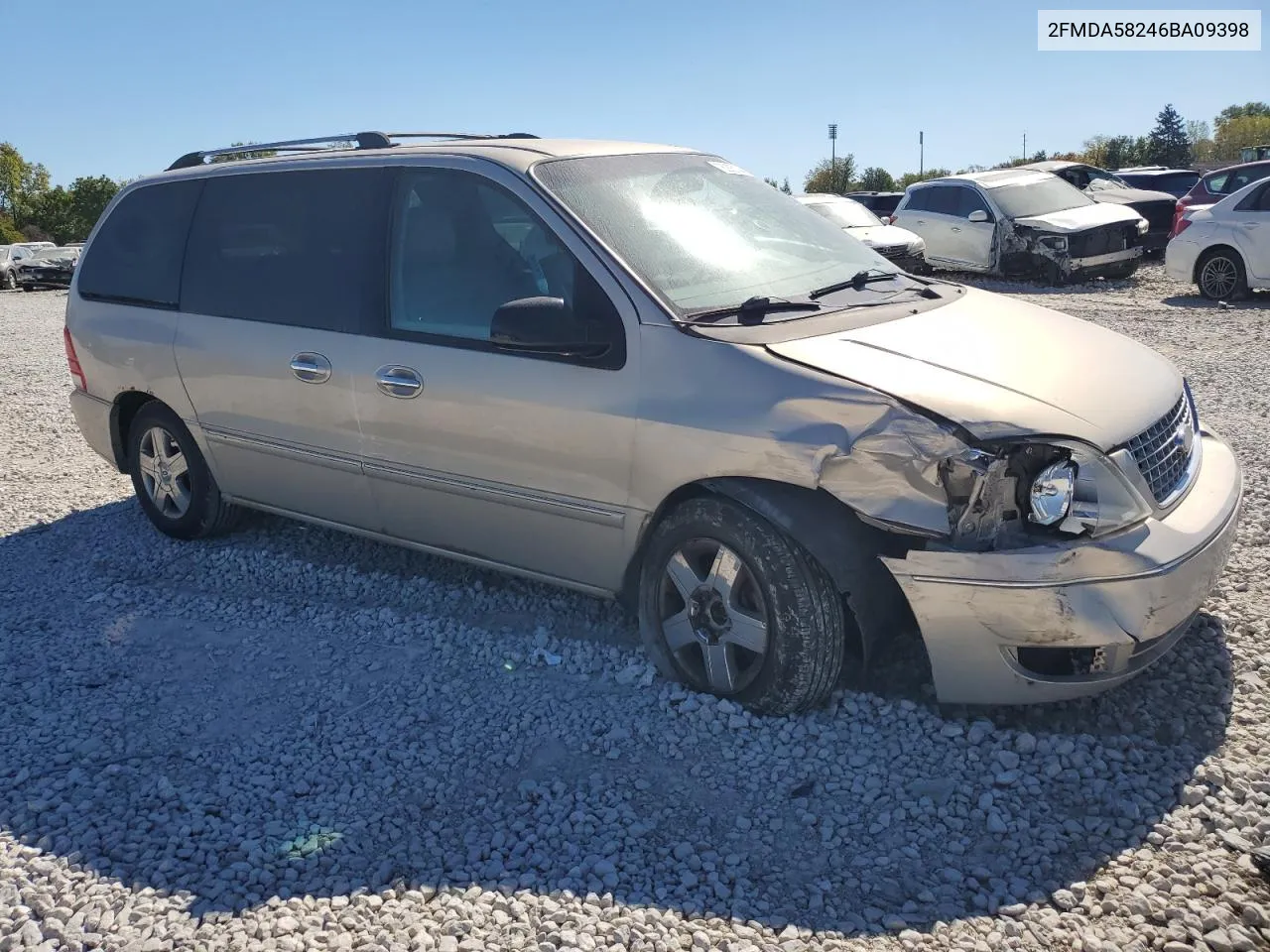 2006 Ford Freestar Limited VIN: 2FMDA58246BA09398 Lot: 75235144