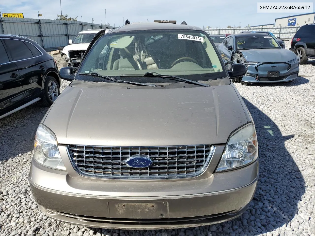 2006 Ford Freestar Sel VIN: 2FMZA522X6BA65912 Lot: 75645074