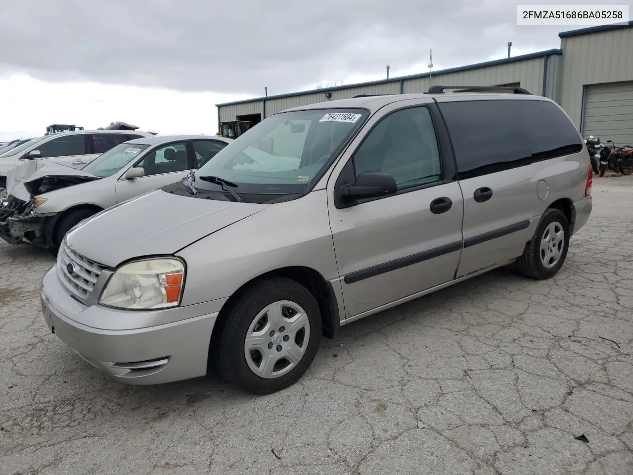 2006 Ford Freestar Se VIN: 2FMZA51686BA05258 Lot: 76427504