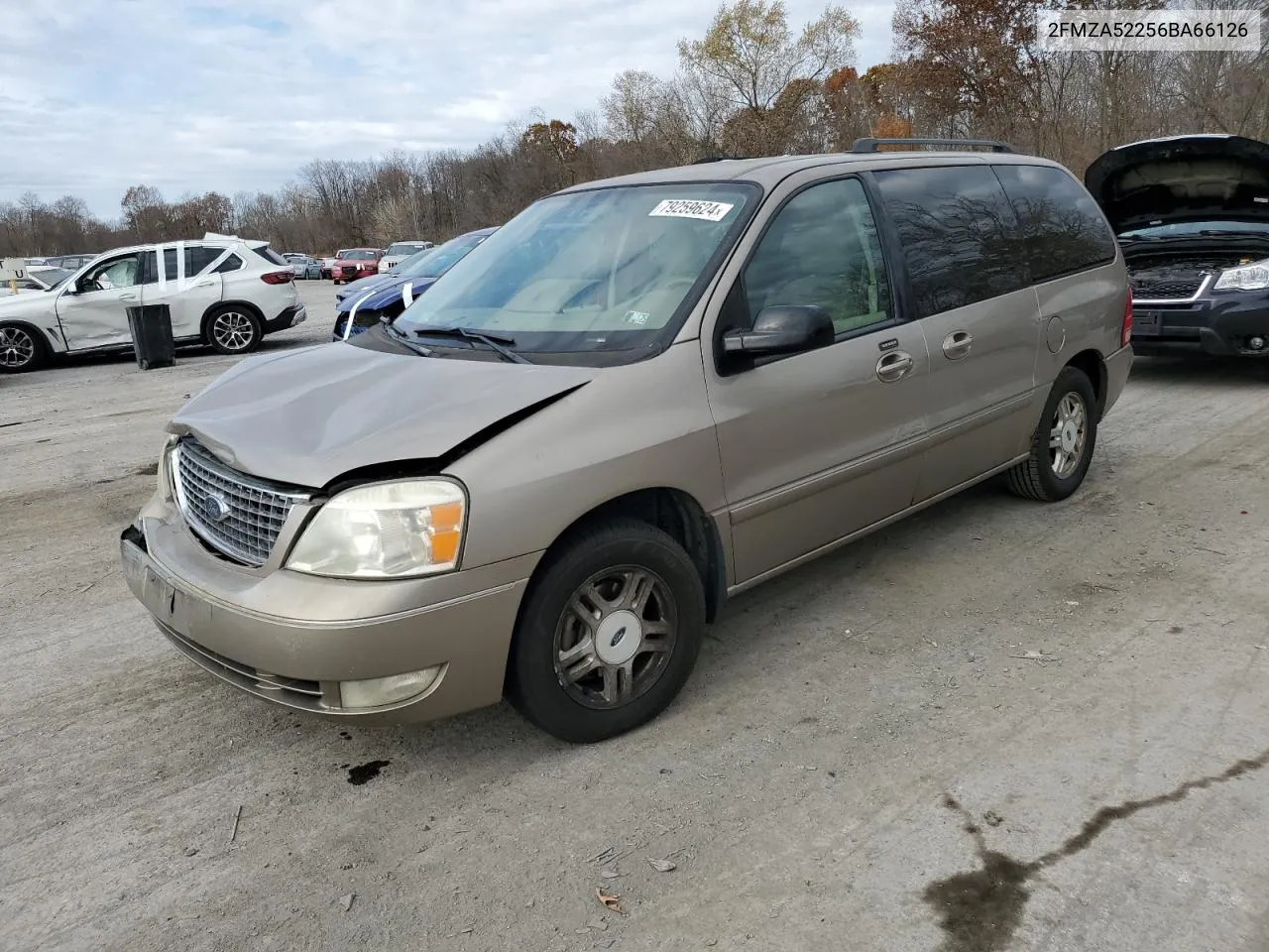 2006 Ford Freestar Sel VIN: 2FMZA52256BA66126 Lot: 79259624