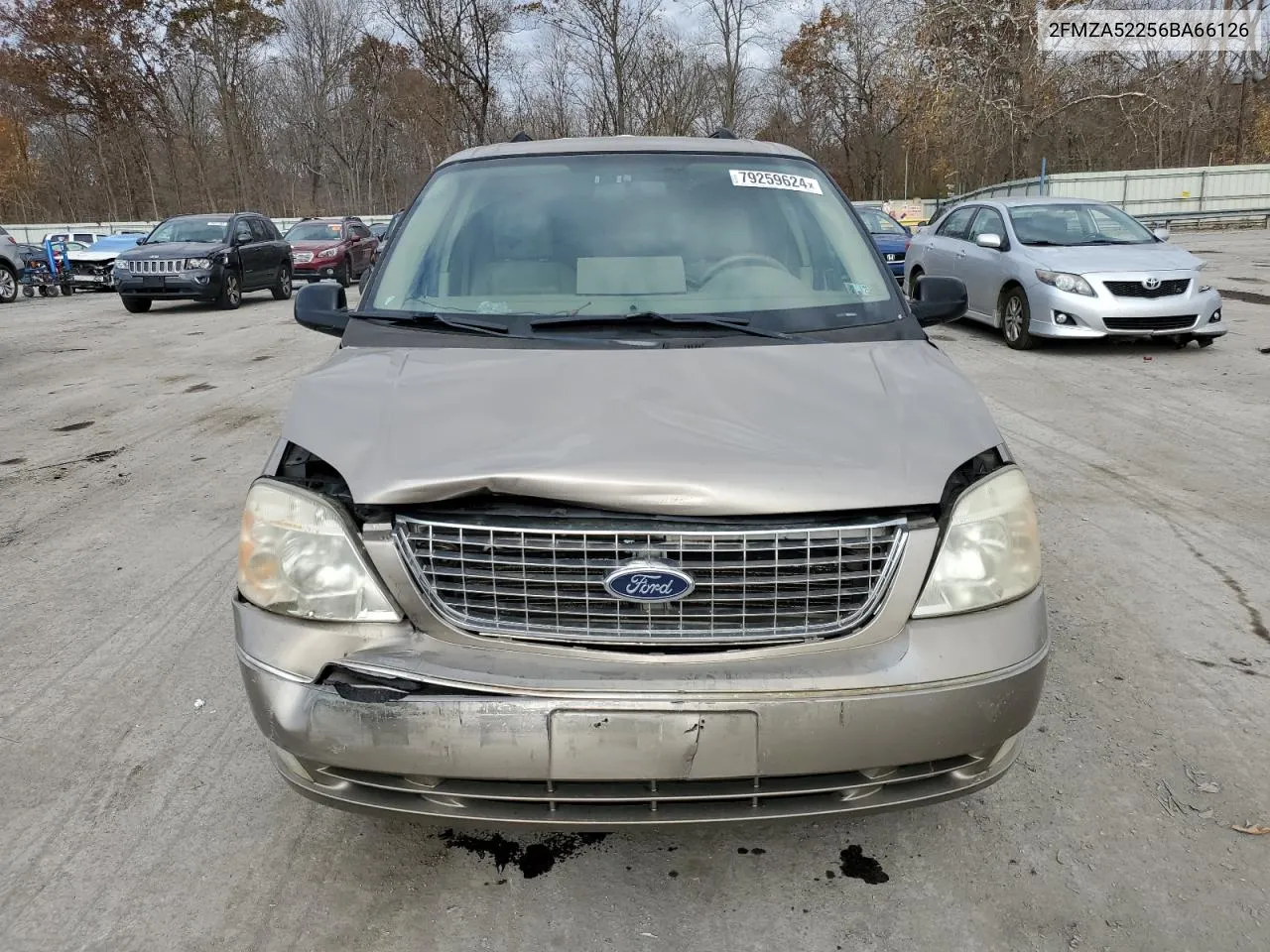 2006 Ford Freestar Sel VIN: 2FMZA52256BA66126 Lot: 79259624